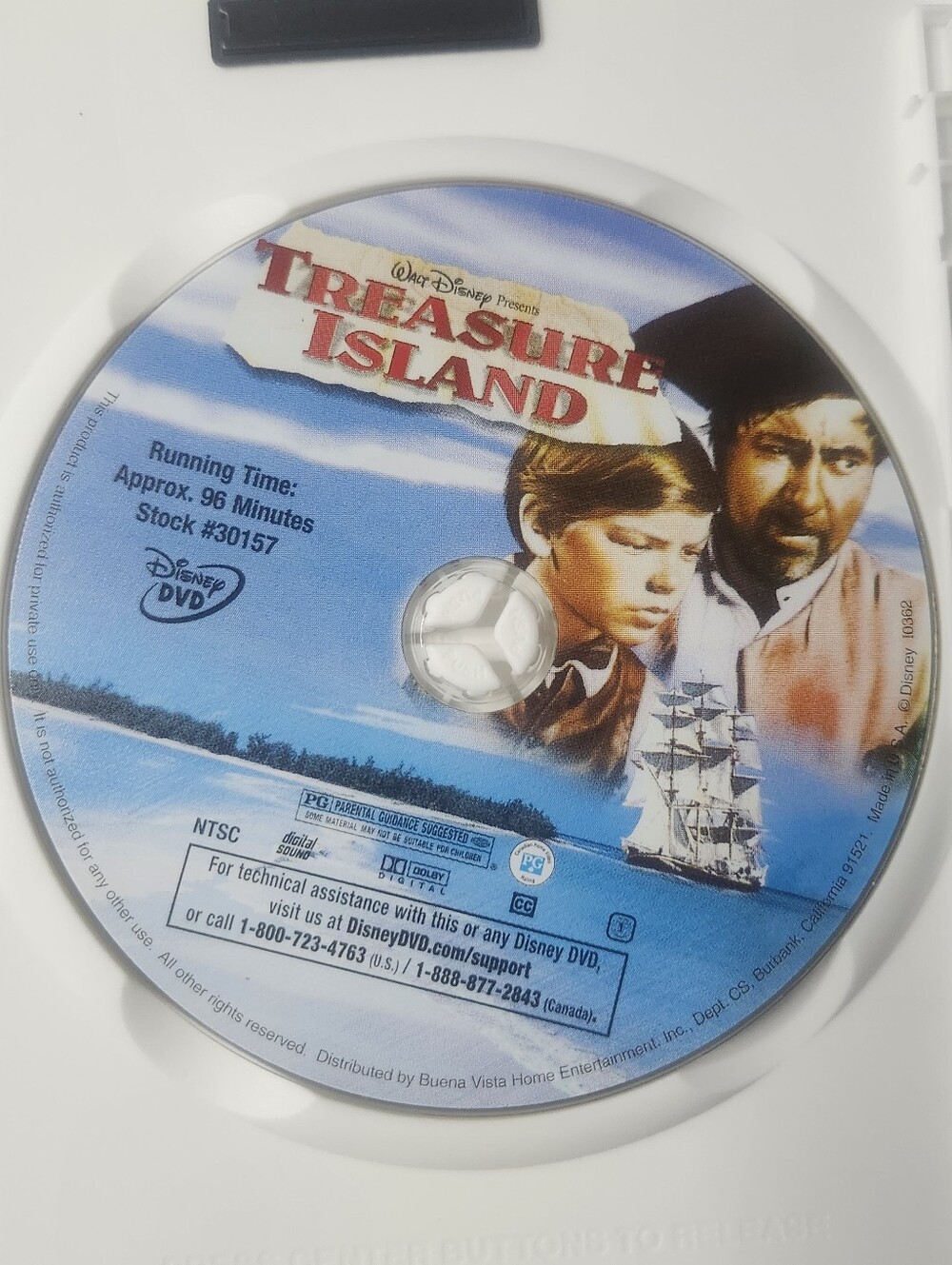 🏴☠️ Disney’s Treasure Island DVD Original Classic Movie 🏝️ - Picture 3 of 6